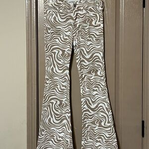 Abercrombie Kids Zebra Print Flare Jeans